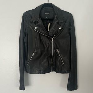 MADEWELL WASHED LEATHER MOTORCYCLE JACKET